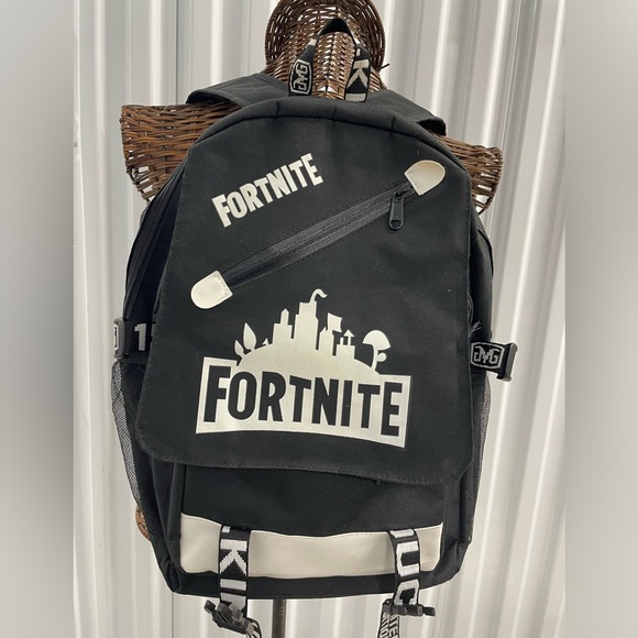 Fortnite Game Fortress Luminous Oxford Backpack - Picture 3 of 16